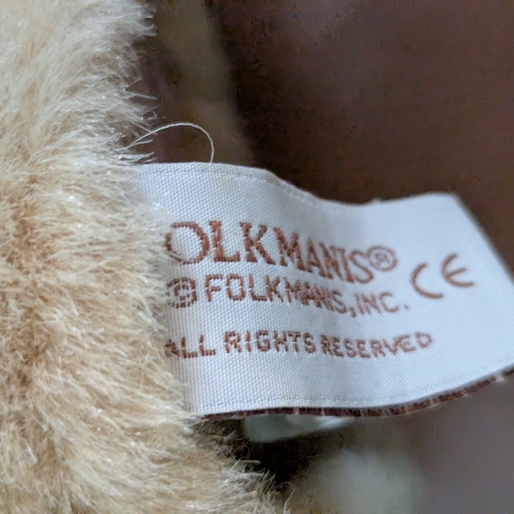 Vintage Folkmanis Folktails Hamster Mole Gopher Rodent Hand Puppet 7" Plush - Picture 8 of 8